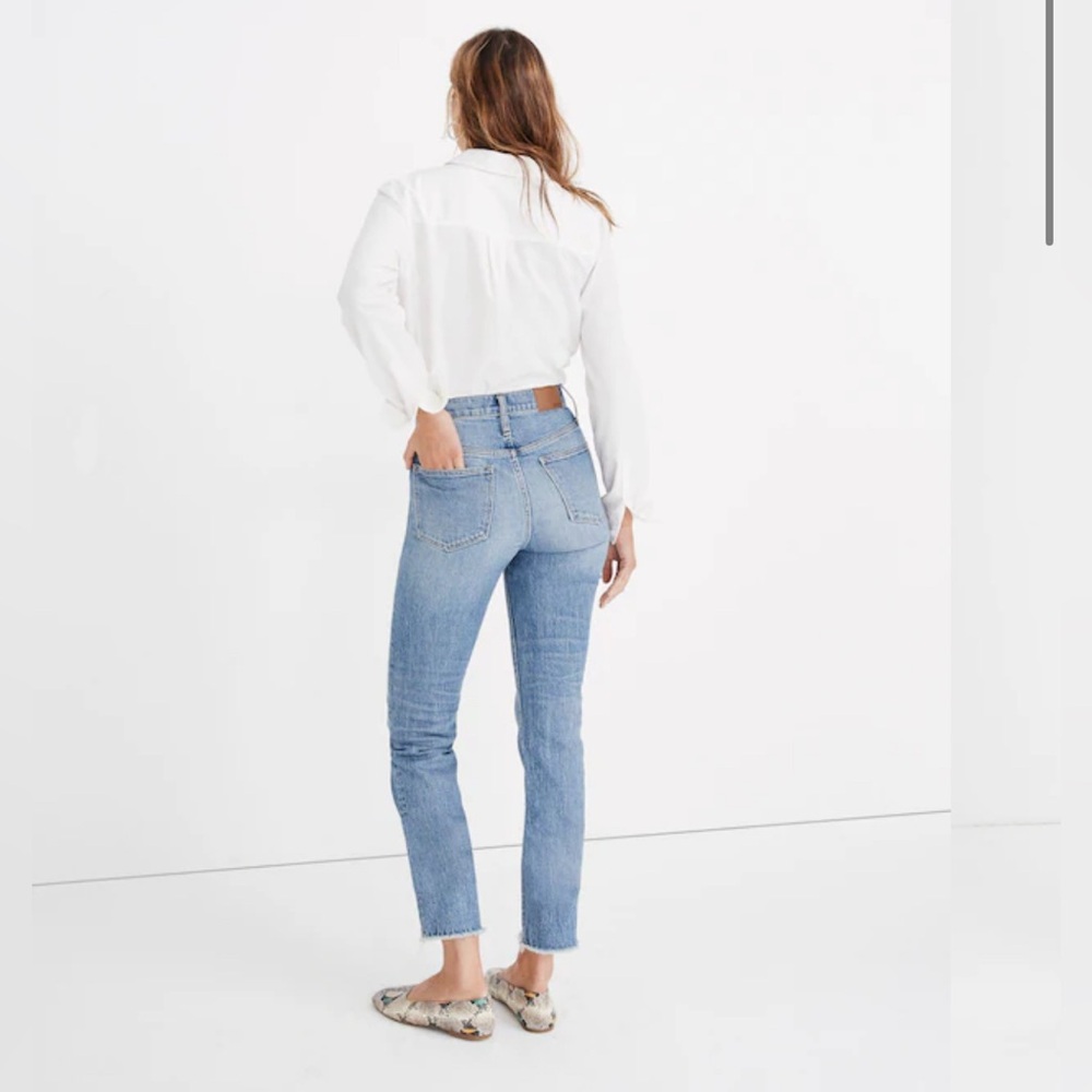 Madewell The Perfect Vintage Straight Jean in Ainsworth Wash Size 25 - Picture 3 of 12